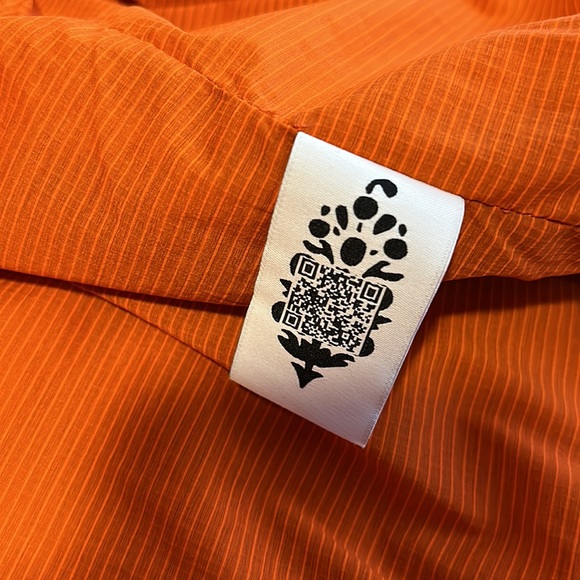 Free People Gathering Storm Run Puffer Ted Orange Puffer size small- NWT - Picture 15 of 17